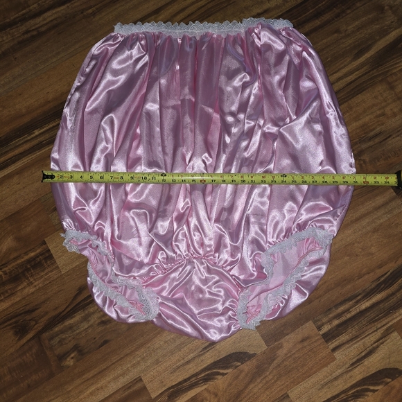 Gigantic Pink Satin Giant Novelty Granny Panties - Picture 3 of 3